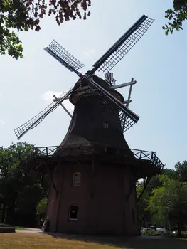 Windmill of the open-air museum in Bad Zwischenahn in Germany.